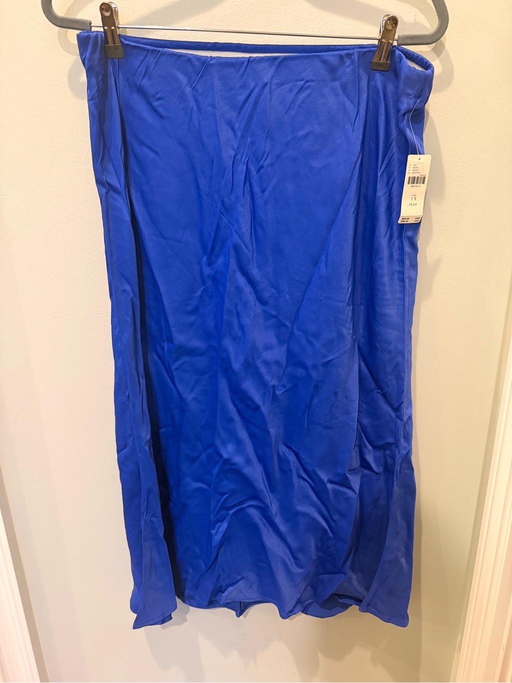 Anthropologie Satin Midi Skirt NWT
